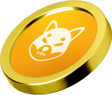 A 3D illustration of a golden coin with a crypto coin on top of it
